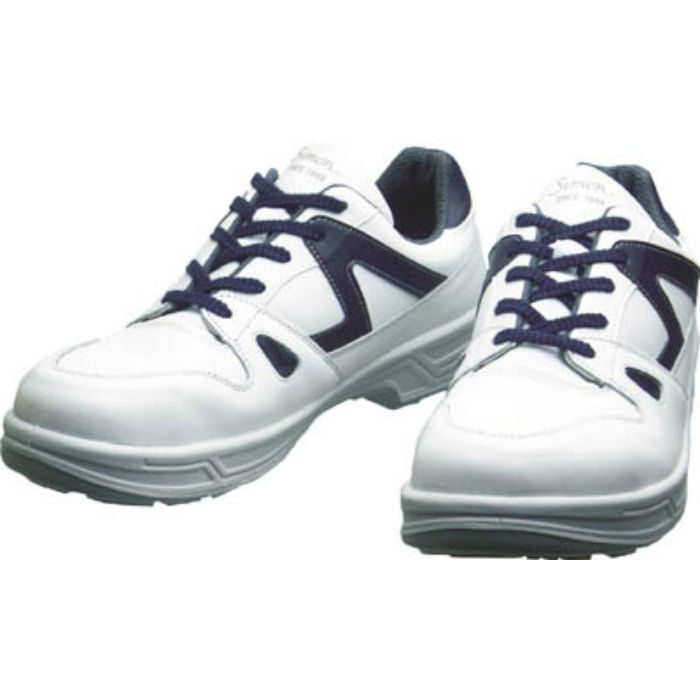 8611WB23.5 安全靴 短靴 8611白/ブルー 23.5cm