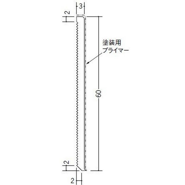ペンキ貼り巾木60 オフホワイト