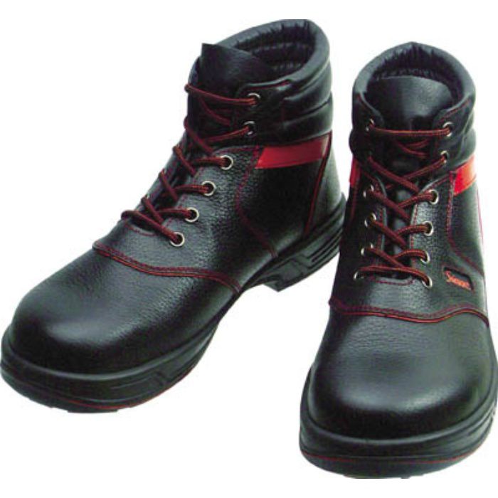 SL22R23.5 安全靴 編上靴 SL22-R黒/赤 23.5cm