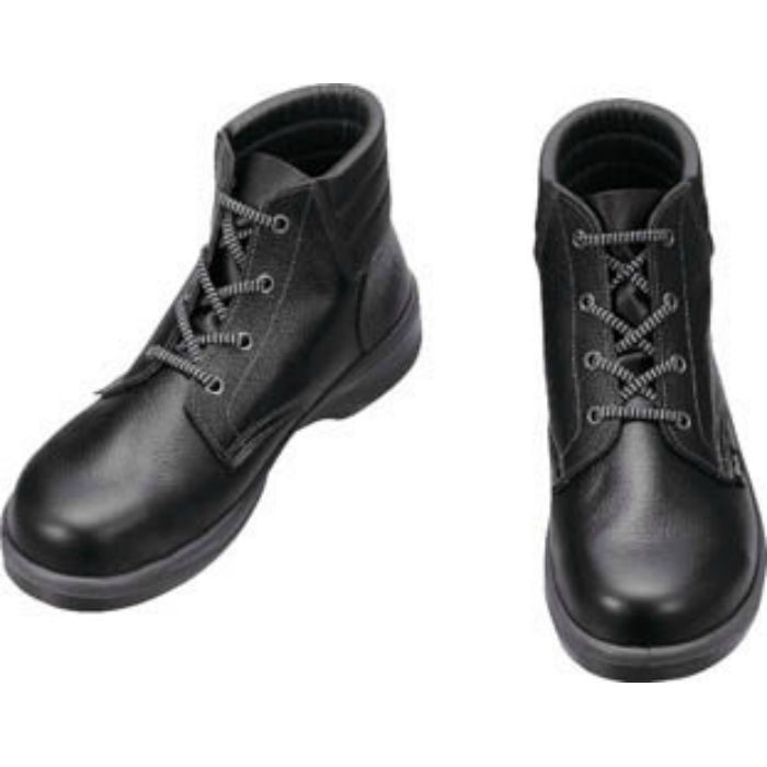 7522N23.5 安全靴 編上靴 7522黒 23.5cm