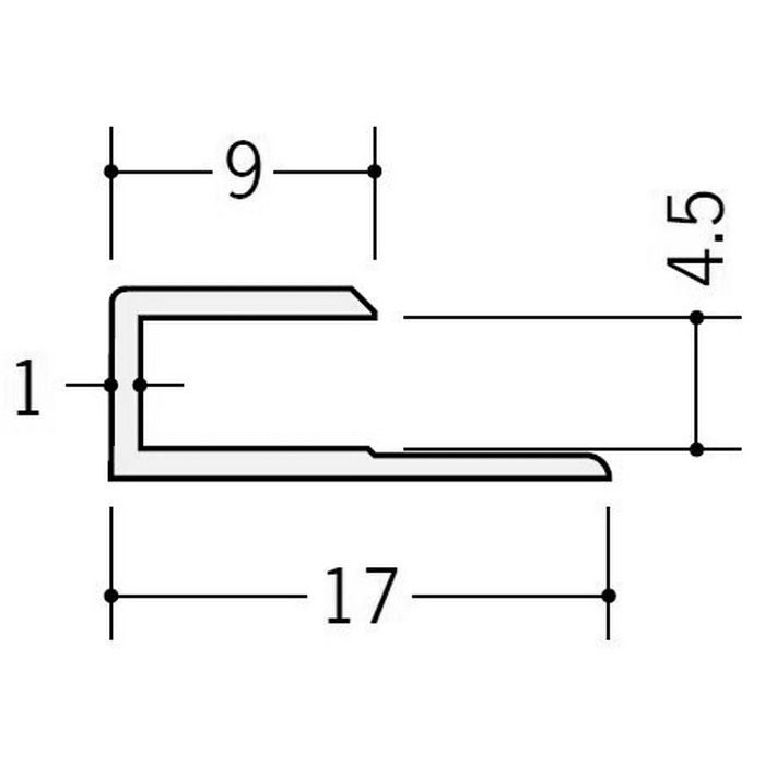カラージョイナー コ型 ビニール GC－4.5カラー アイボリー 2.73m  32002-2