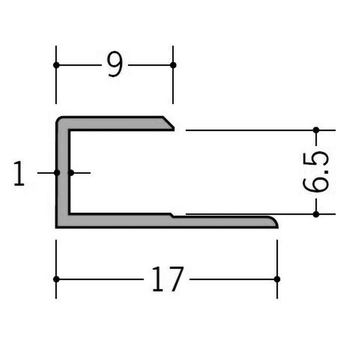 カラージョイナー コ型 ビニール GC－6.5カラー ベージュ 2.73m  32004-3