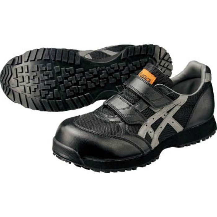 静電気帯電防止靴 ウィンジョブE30S 黒Xグレー 23.0cm FIE30S.907323.0
