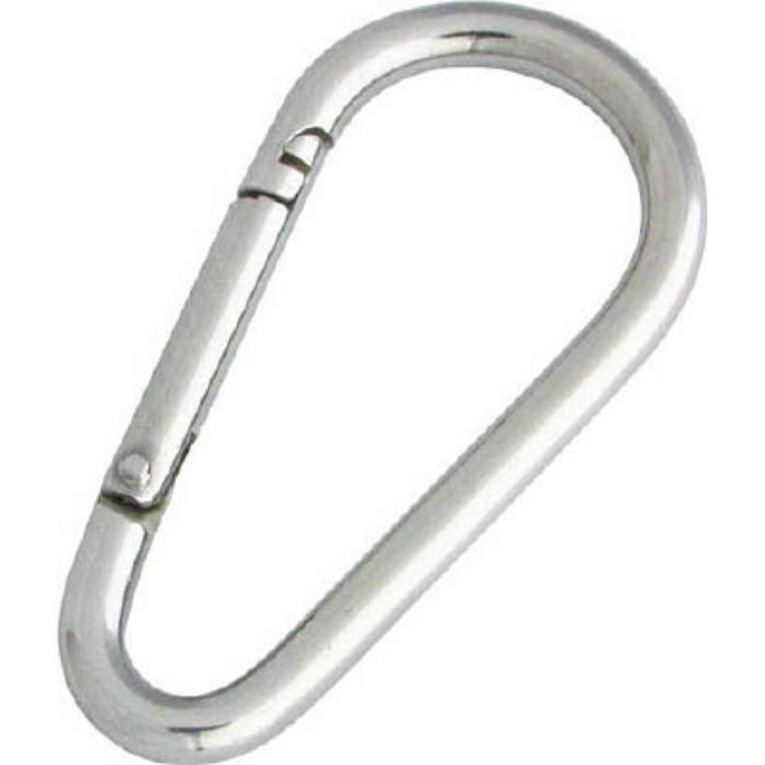 B1972 ステンレス ナス型カラビナ(環なし) 線径3mm長さ38mm(1個=1袋)