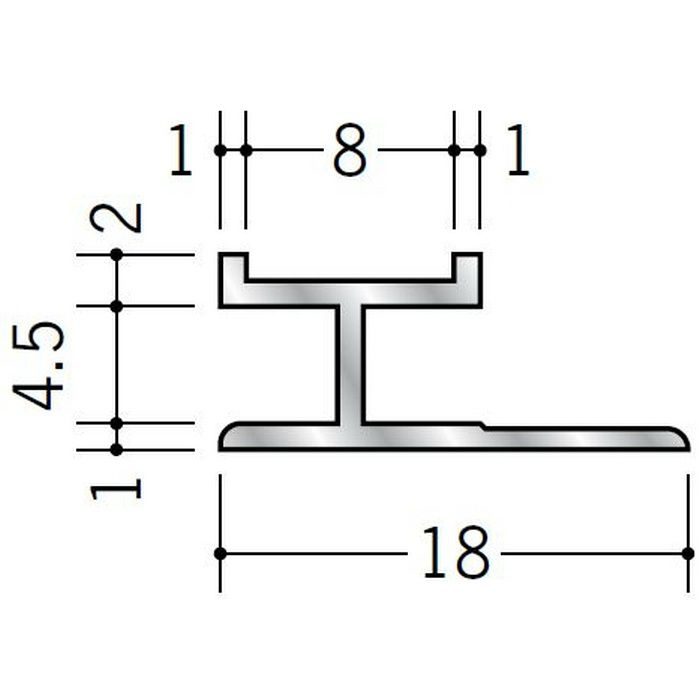 H型ジョイナー アルミ mHS-4.5 シルバー 2.73m  55303【セール開催中】