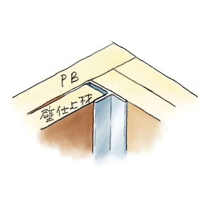 入隅ジョイナー アルミ 15AB シルバー 2.73m  50089