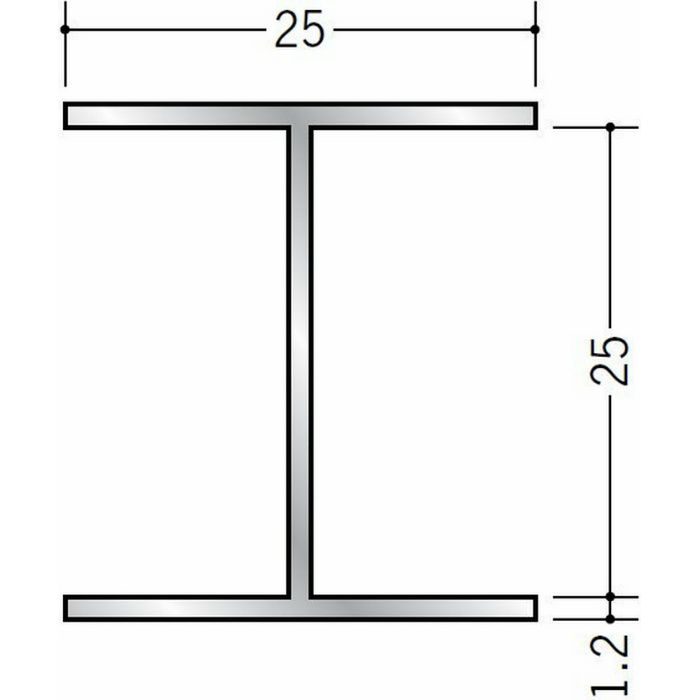 断熱材用ジョイナー H型 アルミ H型25BS シルバー 3m  54261【セール開催中】