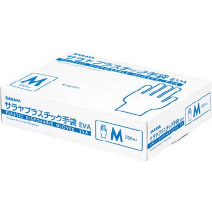 【入荷待ち】53509 プラスチック手袋EVA M (200枚入)