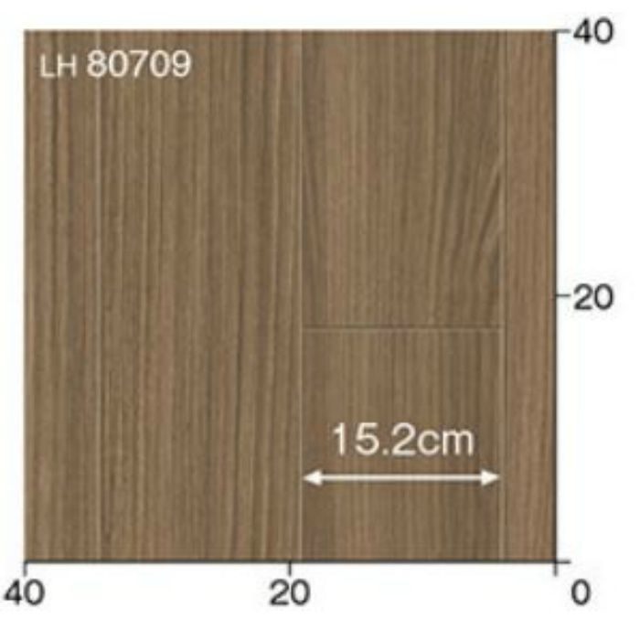 LH-80709 クッションフロア 1.8mm厚 ウッド チーク