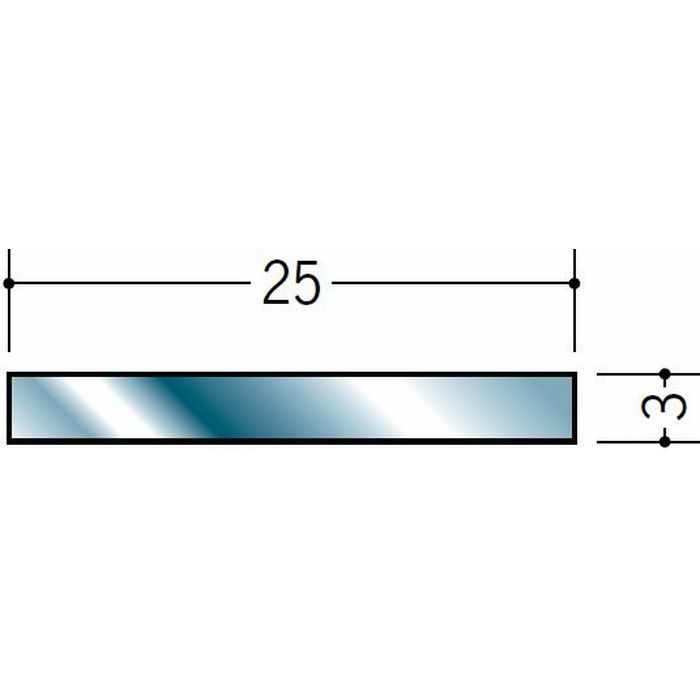 平角(フラットバー) ステンレス 平角3x25 H.L 2m  20131