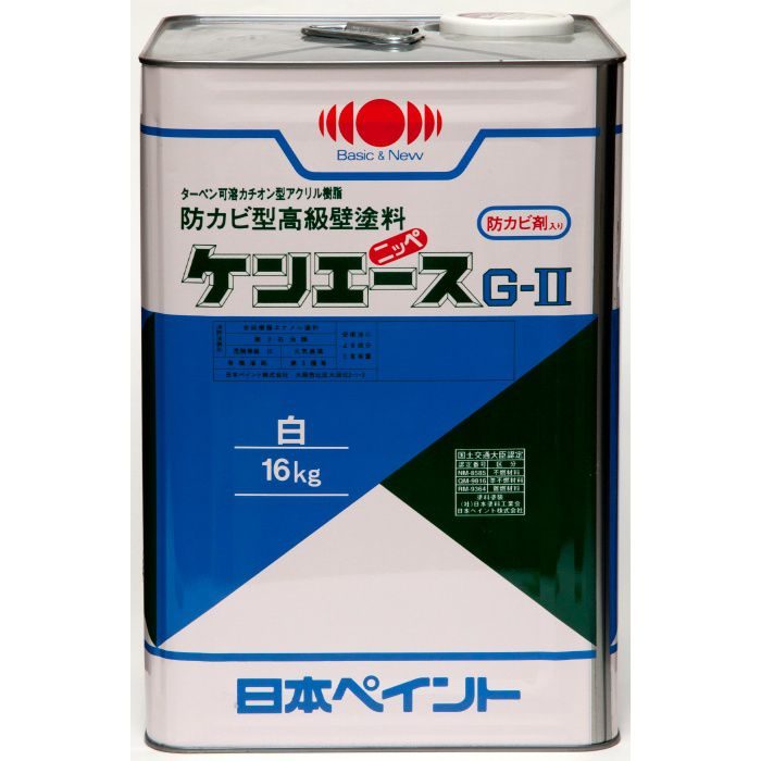 ケンエースGII 白 16kg 石油缶入り ニッペホームプロダクツ【アウン