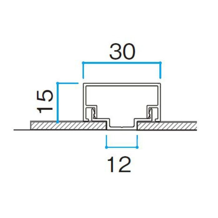 エバーアートボード部材 押え縁30×15センター ホワイトパイン