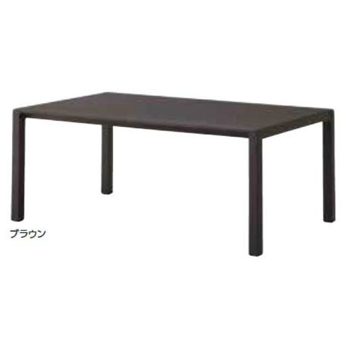 ガーデンファニチャー プラスチック アリアテーブル ナルディ NAR-T01BR 33673900 ブラウン