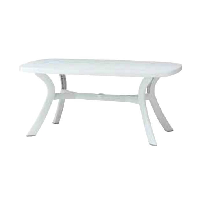 ガーデンファニチャー プラスチック トスカーナテーブル 165 ナルディ KCA-10T1 32995300 プレーンホワイト