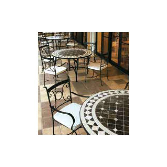 ガーデンファニチャー ストーン＆アイアン アリエ モザイクダイニングテーブル 48 ネイチャーズストーン AXDT-0210 32901400