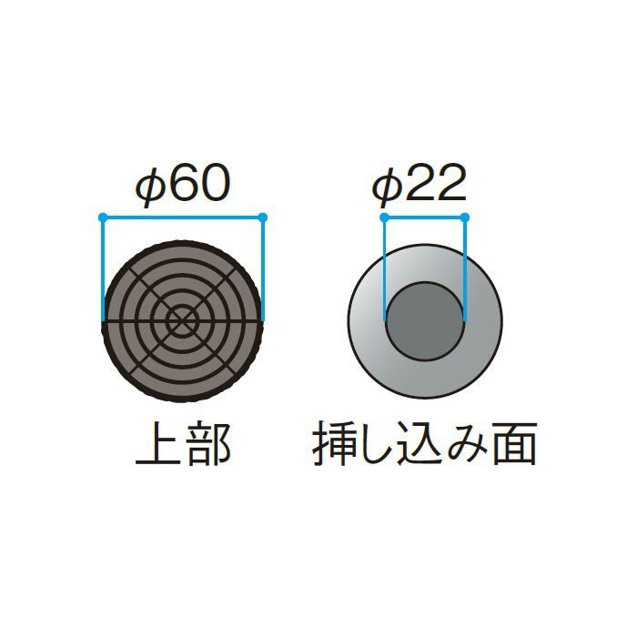 爆買い！】 タカショーエクステリア ロープ柵杭 NAE-SAN12 φ60mm