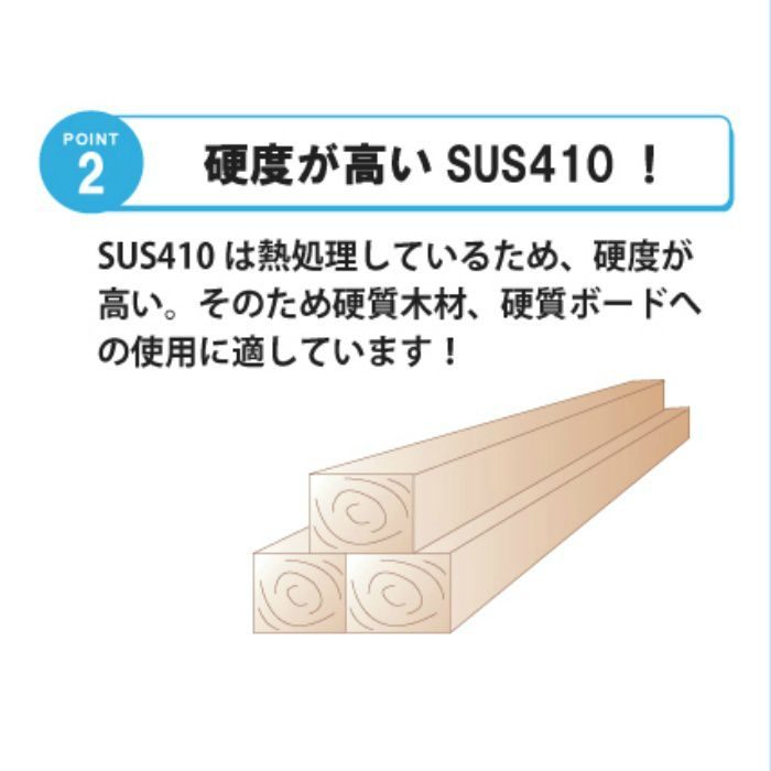 匠力 ステンレスコーススレッドSUS410ラッパ 3.8×25ｍｍ 全ねじ 1050本/小箱