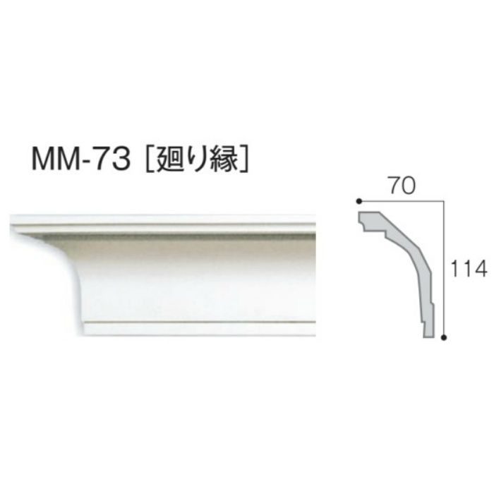 MM-73 モールド73 廻り縁 2m