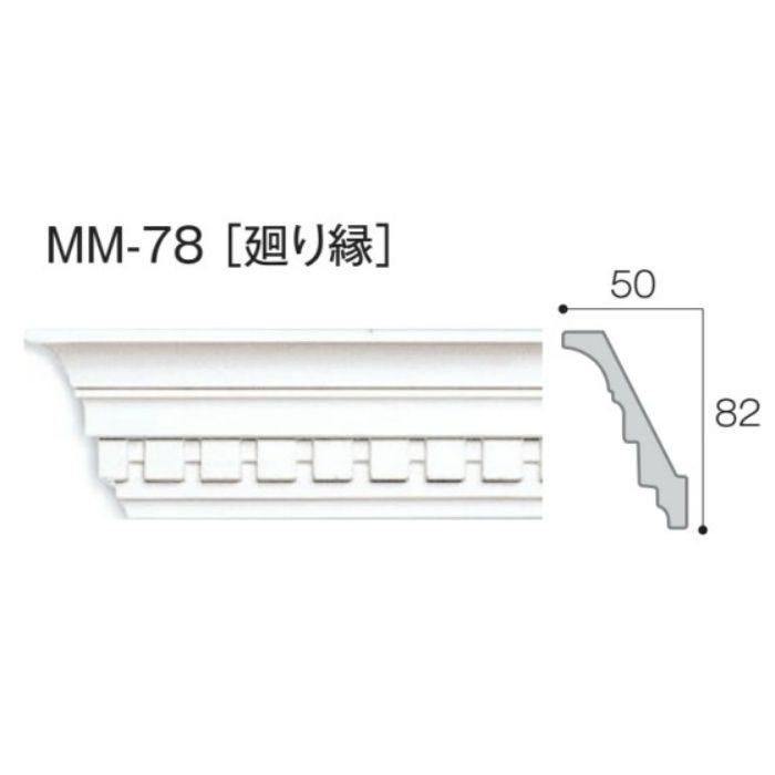 MM-78 モールド78 廻り縁 2.44m