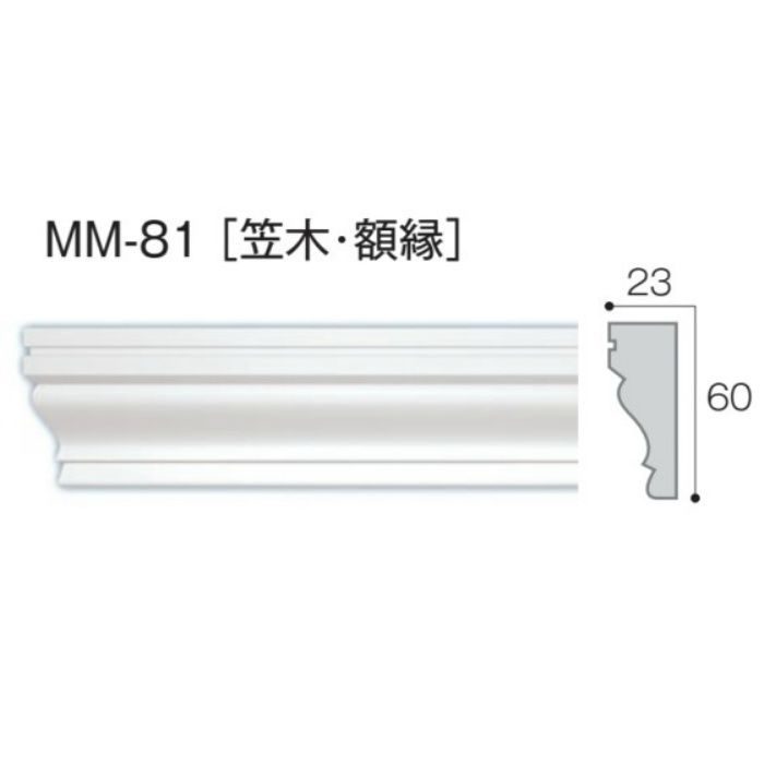 MM-81 モールド81 笠木・額縁 2.2m