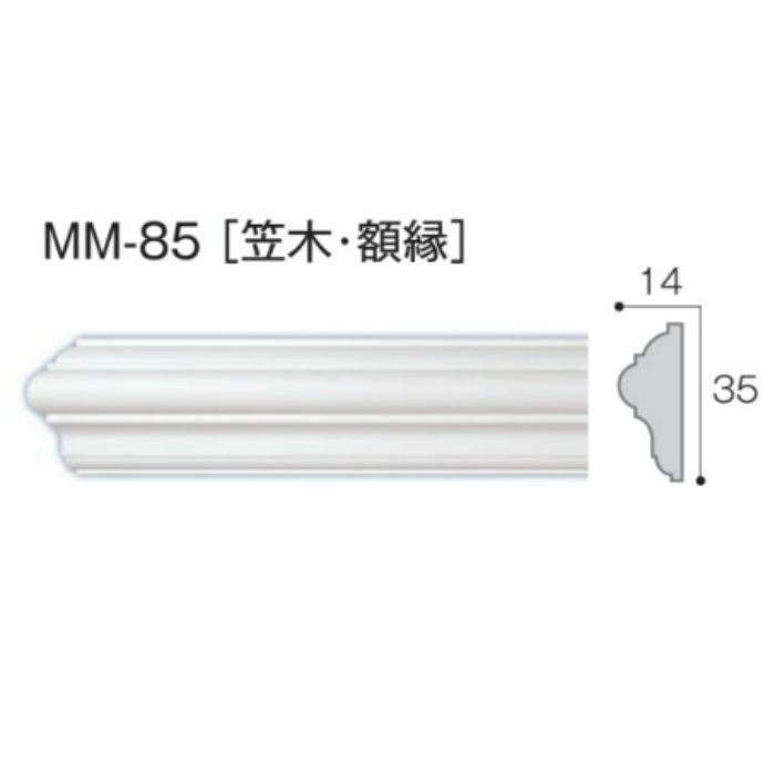 MM-85 モールド85 笠木・額縁 2m