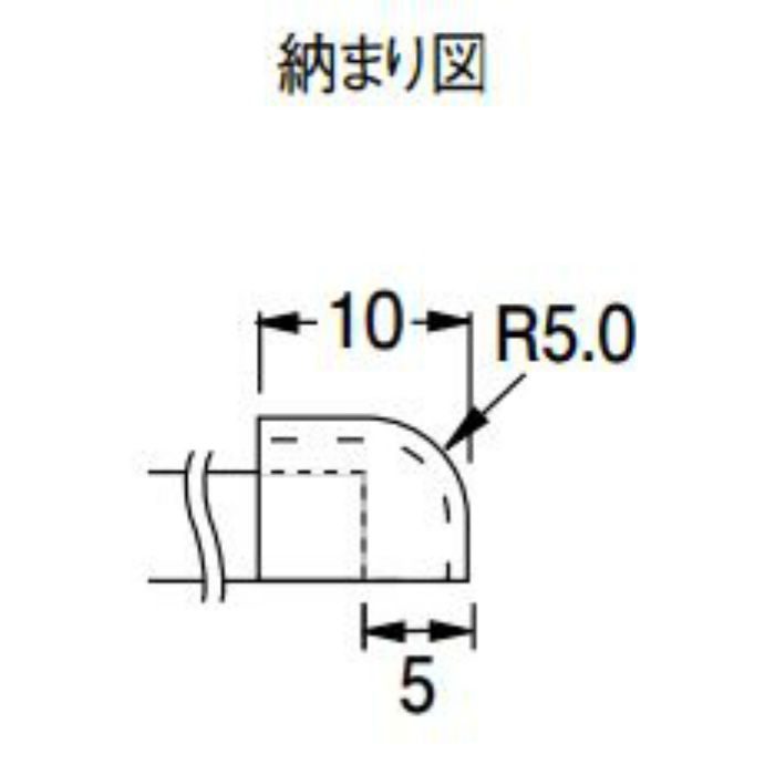 KCP3 防汚消臭腰壁シート部材 腰壁用エンドキャップ 20個/ケース