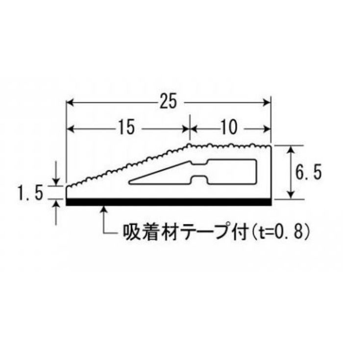 20-431-K19 タイルカーペット用見切り材 ソフトエッジ 直線セット ダークグレー 6.5mm厚