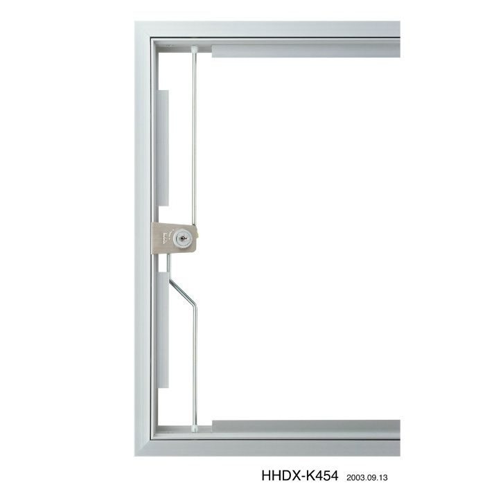 HHDX-K3060-MG シルバー ハイハッチ鍵付 アルミ天井点検口 DXタイプ MG（目地・額） 303mm×606mm