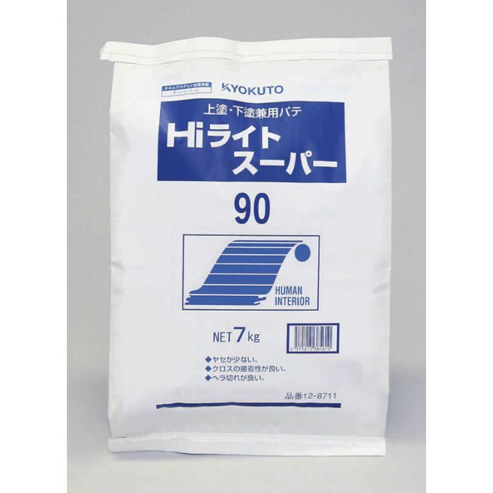 反応硬化型パテ 上塗下塗兼用パテ Hiライトスーパー 90 7kg袋入 12-8711