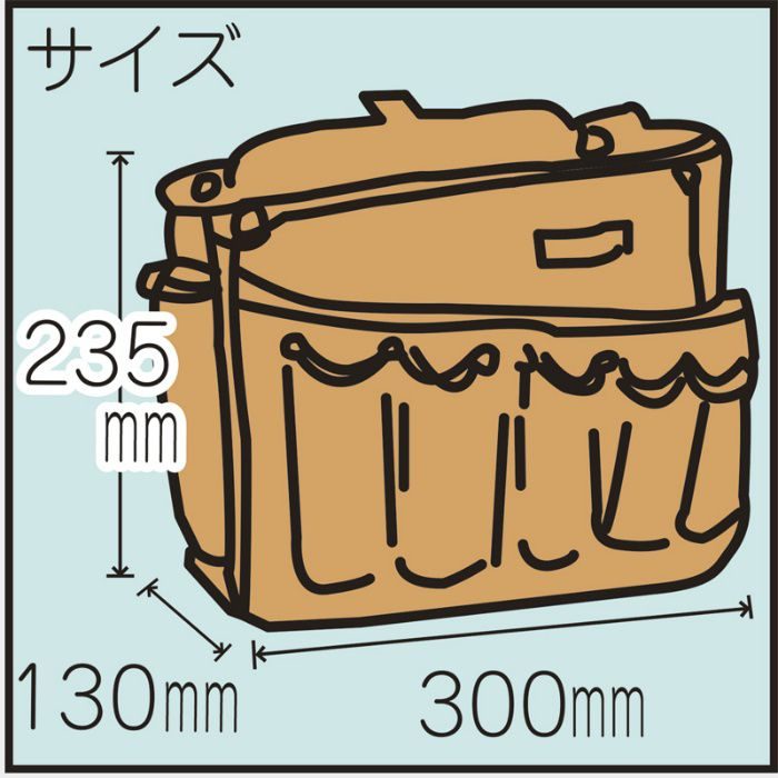 腰袋 本革腰袋ダメージブラウンワイド 11-8175