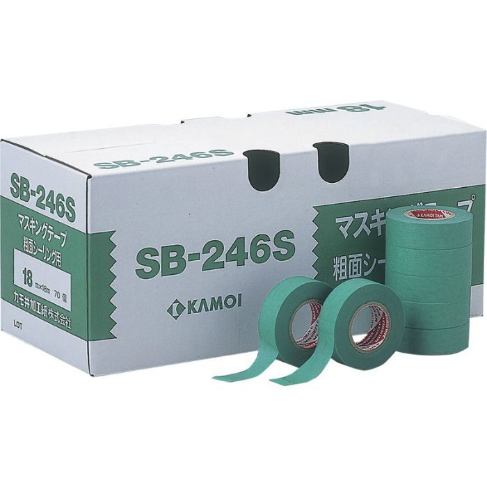マスキングテープ(No.SB-246S) 18mm×18m巻 83-4030(70巻)