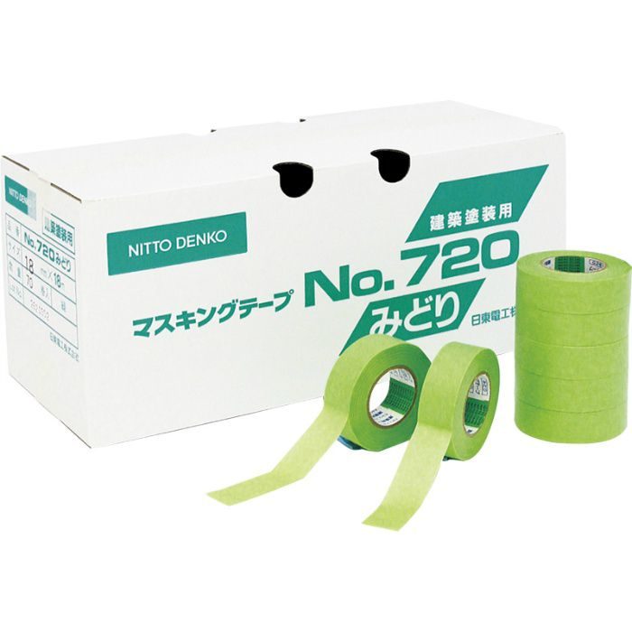 マスキングテープ(No.720) 18mm×18m巻 83-4054(70巻)