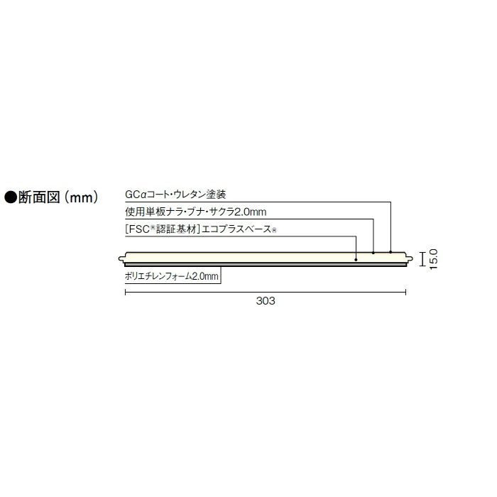 スケアーブロック サクラ(カバノキ) クリア塗装 FS2611-B