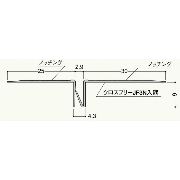 クロスフリー JF3N平目地 JF3R 2.5m ミルキーホワイト 50セット/ケース