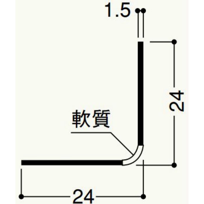 【ロット品】 フリーアングル FA 2.5m 白 100本/ケース