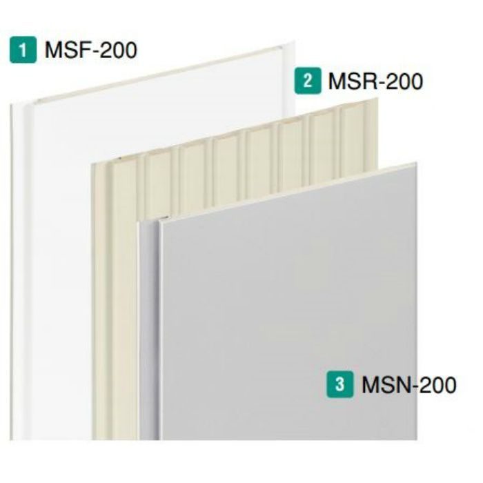【ロット品】 マルチスパン　MSF-200（フラット調） MSF24ST 4m ステン 12枚/ケース