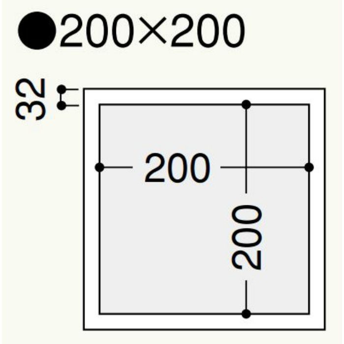 T9N20 オフホワイト 樹脂製 点検口枠 T-095N