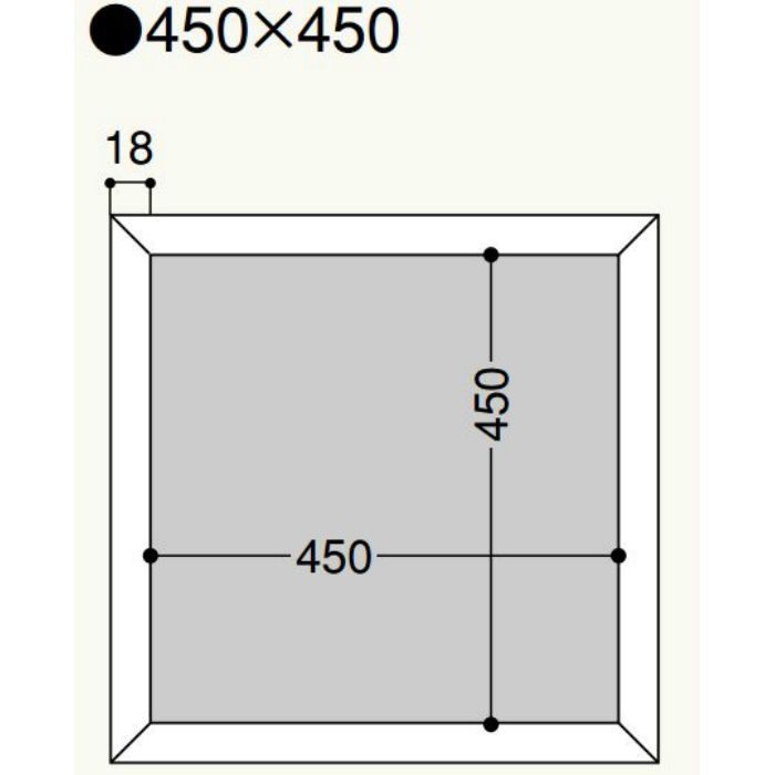 TS1845 オフホワイト 樹脂製 天井点検口枠スリム18