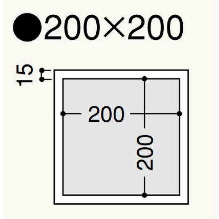 N9520W オフホワイト 壁用点検口枠 N15(ボード厚9.5mm用)