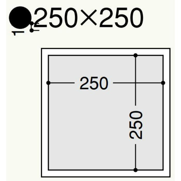 ND9925 オフホワイト 壁用点検口枠 N15(ボード厚9.5＋9.5mm用)