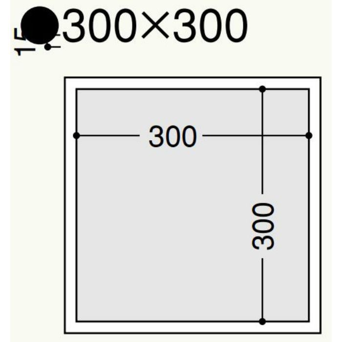 ND9930 オフホワイト 壁用点検口枠 N15(ボード厚9.5＋9.5mm用)