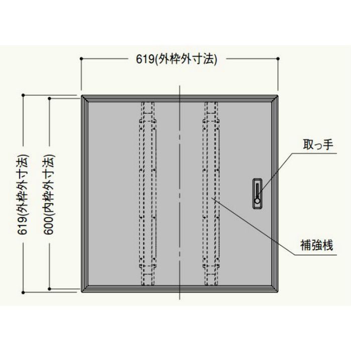 AT60B ブロンズ 床下点検口枠