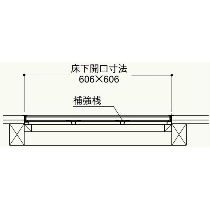 AT60B ブロンズ 床下点検口枠【翌日出荷】 フクビ化学工業【アウン