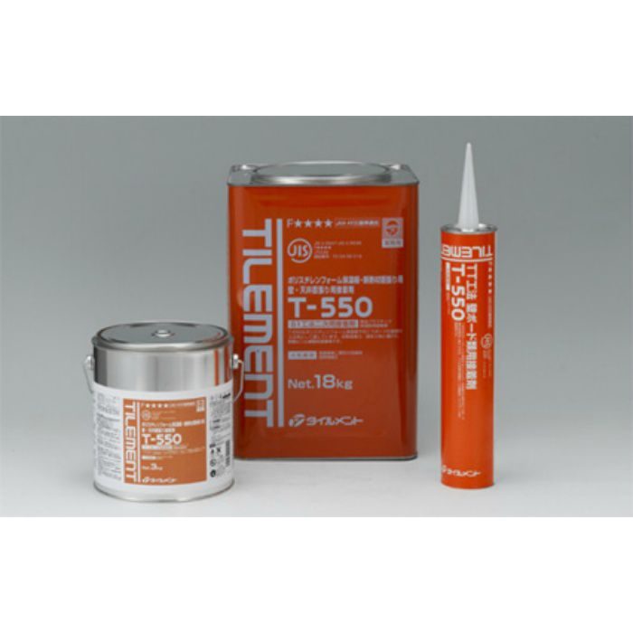 T-550 3kg ポリスチレンフォーム保温板・断熱材直張り用壁・天井直張り用接着剤 6缶/ケース