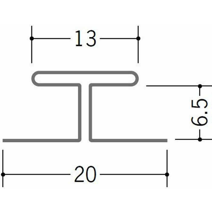 コ型・H型ジョイナー 金属折曲げ 亜鉛折曲Ｈ－6.5 アエン 1.82m 63212