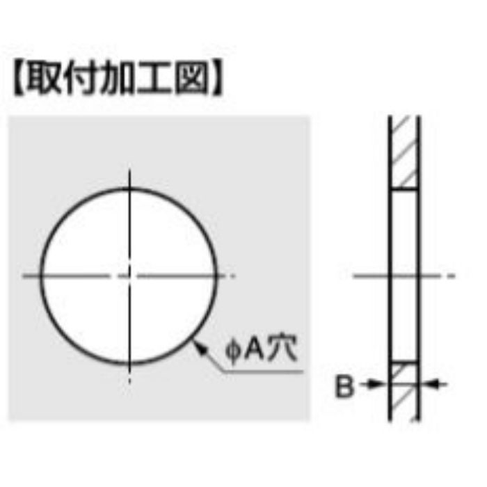 ワンタッチグロメット T-14582型（クロロプレンゴム製） 耐候タイプ T-1458257-P25 ブラック