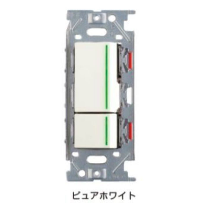 ガイドランプ付埋込ダブルスイッチ Pxp J Nkw009型 Pxp J Nkw0 翌日出荷