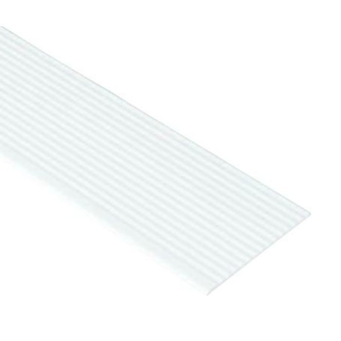 SP-126NI-L08-1-WT 抗菌樹脂枠 なみ板 標準サイズ ホワイト 126mm×3mm×810ｍｍ