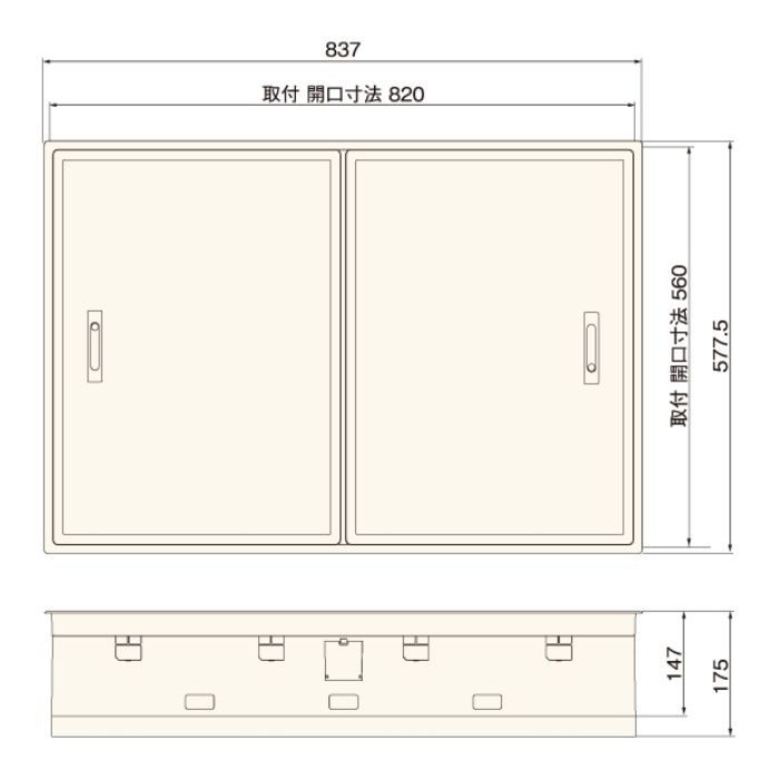 SPF-R90F12-UA1-NL 高気密型床下点検口 断熱型 フローリング合わせタイプ（板厚12mm専用） ナチュラル 900×600タイプ