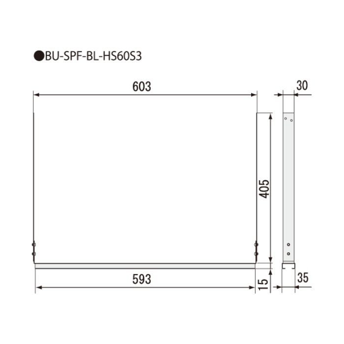BU-SPF-BL-HS60S3 床下収納庫用 補強ステー 高気密型床下点検口 全品番対応 SPF-60S対応